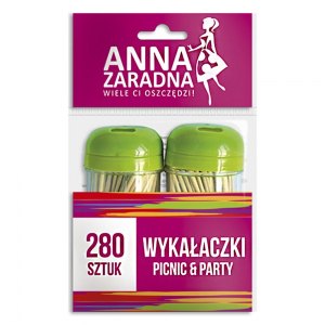 Anna Zaradna Wykałaczki w pojemniku 280szt