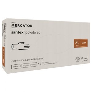 Mercator santex powdered rękawice rozmiar XL 100szt