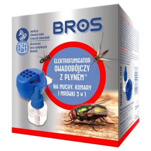 BROS Elektro + Płyn na muchy, komary i mrówki 30ml