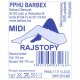 Barbex rajstopy Midi czarne 1 para