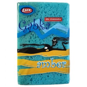 LUX gąbka do kąpieli i masażu Amber 1szt
