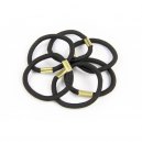 Czarne gumki do włos&oacute;w 6 sztuk FA-9863