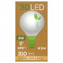 3D LED Żarówka 4W E14 barwa ciepła biała