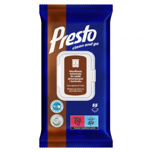Presto ściereczki nawilżane do mebli drewnianych 55szt