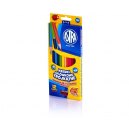 Astra Kredki tr&oacute;jkątne 12 kolor&oacute;w