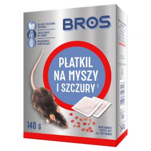 BROS Płatkil na myszy i szczury 140g