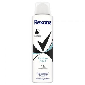 Rexona antyperspirant w sprayu Invisible Aqua 150ml