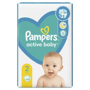 Pampers Active Baby pieluchy rozmiar 2 4-8kg 66szt