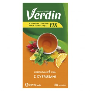 Verdin FIX z cytrusami 20 saszetek