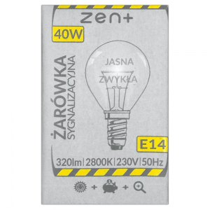 ZEN+ Żarówka sygnalizacyjna 40W E14