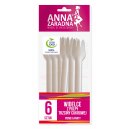 Anna Zaradna Widelce z pulpy trzciny cukrowej 6szt