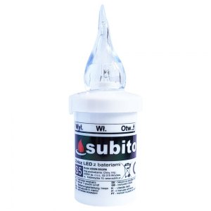 Subito wkład do zniczy LED S5 biały 1szt