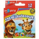 Inspiria Kredki świecowe 12 kolor&oacute;w