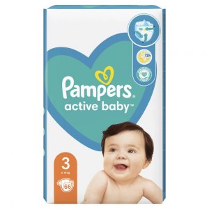 Pampers Active Baby pieluchy rozmiar 3 6-10kg 66szt