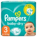 Pampers Baby Dry pieluchy rozmiar 3 6-10kg 34szt