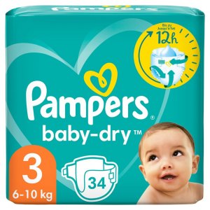Pampers Baby Dry pieluchy rozmiar 3 6-10kg 34szt