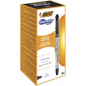 BIC Długopis Gel-ocity Stic czarny 30szt