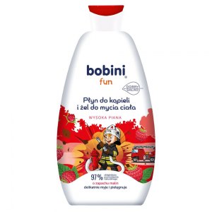 Bobini Płyn do kąpieli i żel do mycia ciała Malinowy 500ml