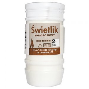 Świetlik wkład do zniczy 2 dniowy 30szt