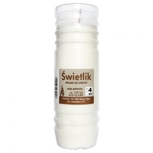 Świetlik wkład do zniczy 4 dniowy 30szt