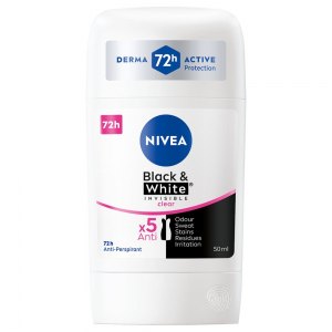 Nivea antyperspirant w sztyfcie B&W Invisible Clear 50ml