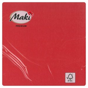 Maki serwetki składane Red 20szt