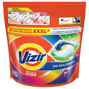 Vizir kapsułki do prania All in 1 Pods do kolor&oacute;w 50szt