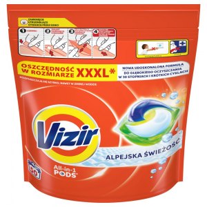Vizir kapsułki do prania All in 1 Alpejska Świeżość 50szt