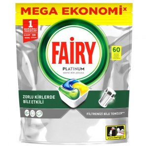 Fairy kapsułki do zmywarki Platinum Lemon 60szt