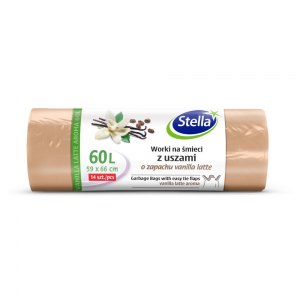 Stella worki na śmieci z uszami Vanilla Latte 60L 14szt