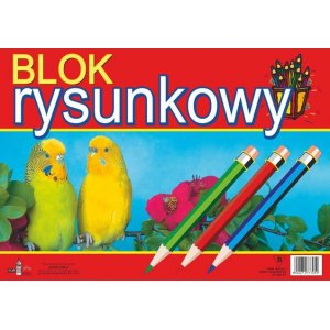 Blok rysunkowy A4 biały 15szt