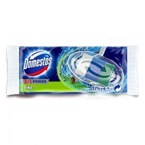 Domestos Wkład do kostki toaletowej 3w1 Pine 40g