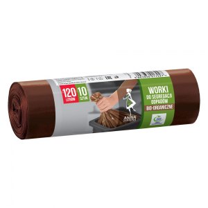 Anna Zaradna Worki do segregacji odpad&oacute;w BIO 120L 10szt