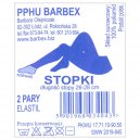 Barbex stopki elastil beżowe 2 pary
