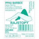 Barbex Rajstopy damskie grube brązowe XXL