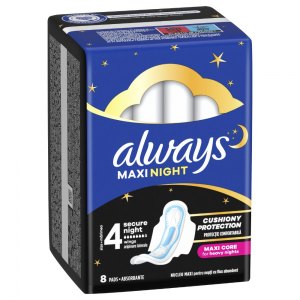 Always Maxi Night podpaski ze skrzydełkami 8szt