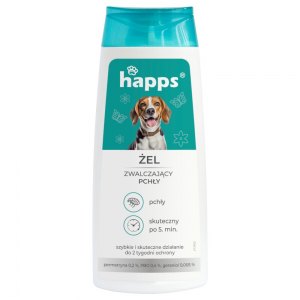 Happs żel zwalczający pchły dla psów 150ml